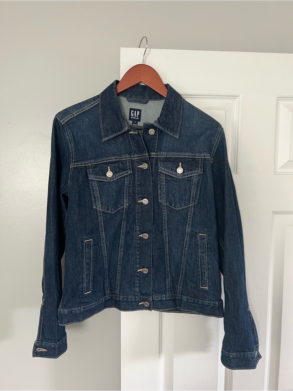 GAP Women's Dark Indigo Denim Jacket